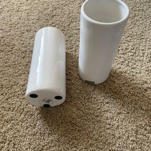 White vases